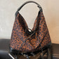 Vegan Leather Leopard Dual Purpose Crossbody Bag