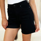 Full Size High Waist Tummy Control Cuffed Denim Shorts