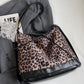 Vegan Leather Leopard Dual Purpose Crossbody Bag