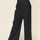 Full Size Texture Smocked Waist Wide Leg Pants