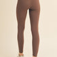 Full Size Fleece Lined High Waisted Leggings Brown