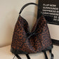 Vegan Leather Leopard Dual Purpose Crossbody Bag