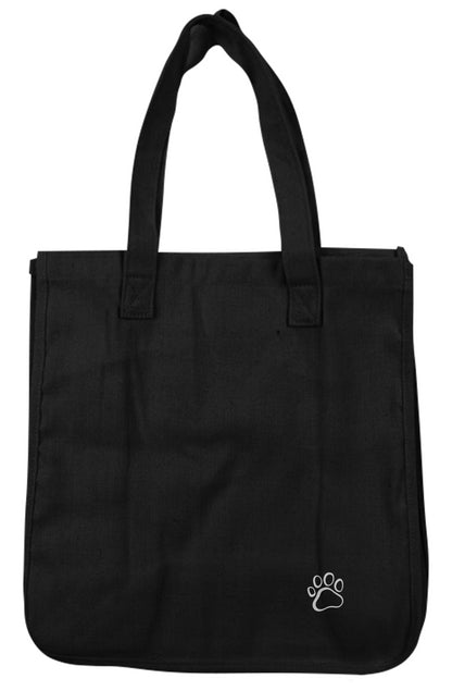 Fashion Hound The Paw Cause Embroidered Hemp Market Tote