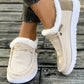 Fluff Round Toe Flat Slip-Ons