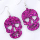 Acrylic Skull Drop Earrings