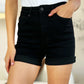 Full Size High Waist Tummy Control Cuffed Denim Shorts