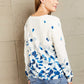 Floral Button Front Round Neck Cardigan