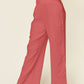 Full Size Texture Smocked Waist Wide Leg Pants