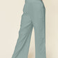 Full Size Texture Smocked Waist Wide Leg Pants