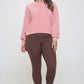 Full Size Fleece Lined High Waisted Leggings Brown