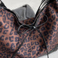 Vegan Leather Leopard Dual Purpose Crossbody Bag