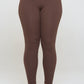 Full Size Fleece Lined High Waisted Leggings Brown