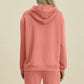 Full Size Air Scuba Drawstring Long Sleeve Hoodie with Kangaroo Pocket