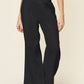 Full Size Texture Smocked Waist Wide Leg Pants