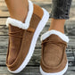 Fluff Round Toe Flat Slip-Ons