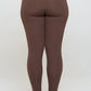 Full Size Fleece Lined High Waisted Leggings Brown