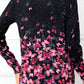 Floral Button Front Round Neck Cardigan