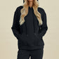 Full Size Air Scuba Drawstring Long Sleeve Hoodie with Kangaroo Pocket