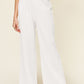 Full Size Texture Smocked Waist Wide Leg Pants